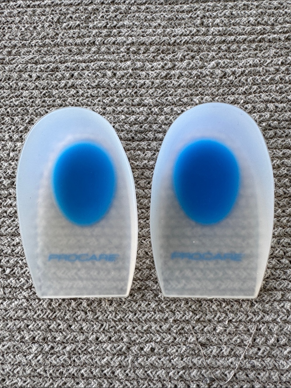Procare Clear Silicone Gel Heel Cushions w Gel Cushion Support Pad One Size